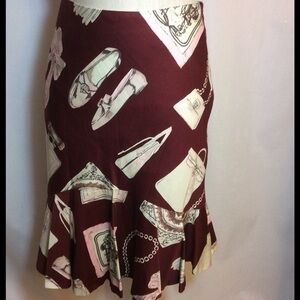 Anthropologie Odille Cotton Print Flounce …